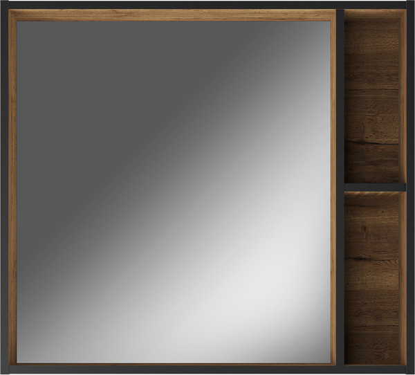 Шкаф с зеркалом для ванной Домино Alfa 80 - фото