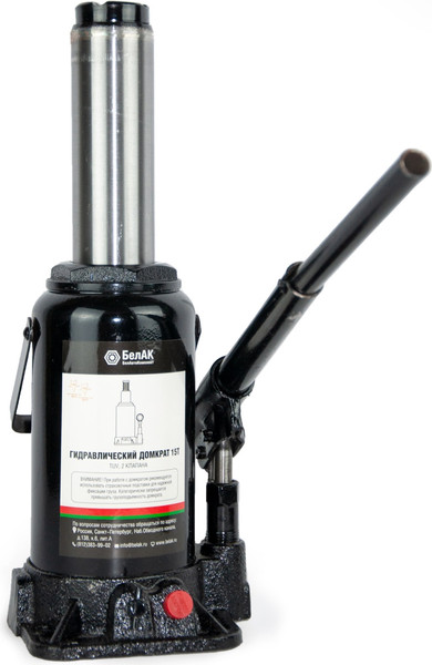 Бутылочный домкрат БелАК TUV 2 клапана 15т. БАК00034