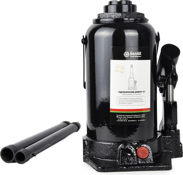 Бутылочный домкрат БелАК Двухштоковый 10т. БАК20045 - фото