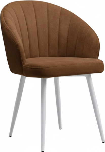 Стул Памир Зефир F36 поворотный (светло-коричневый/белая опора) - фото