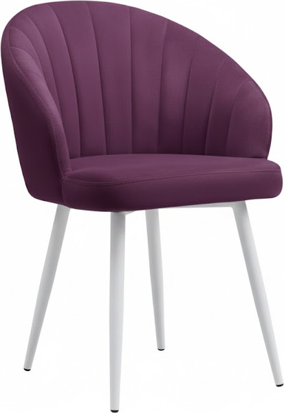 Стул Памир Зефир F68 поворотный (фиолетовый/белая опора) - фото