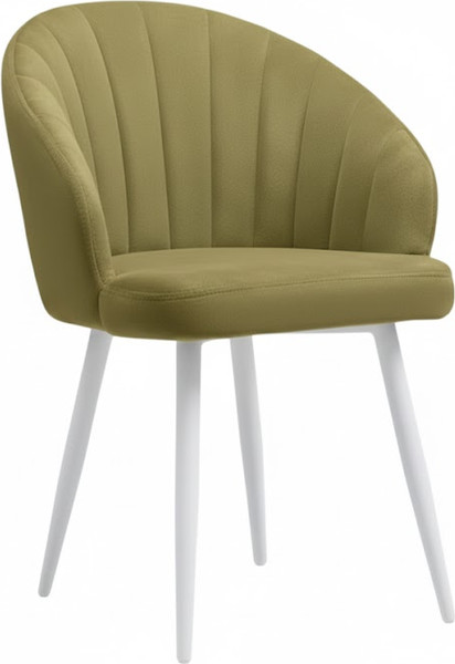 Стул Памир Зефир F72 поворотный (оливковый/белая опора) - фото