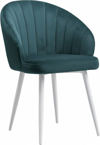 Стул Памир Зефир F76 поворотный (зеленый/синий/белая опора) - фото