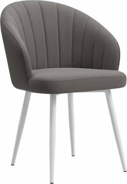 Стул Памир Зефир F82 поворотный (серый/зеленый/белая опора) - фото