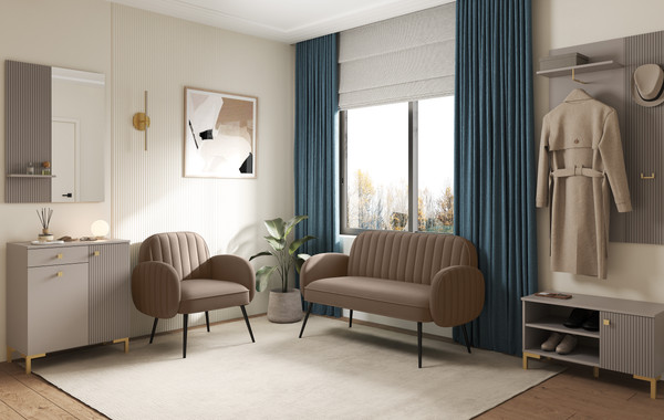 Диван Олмеко Флеминг Ф 2-х местный