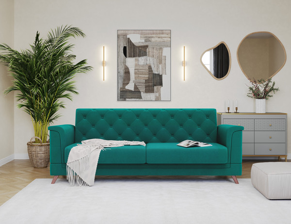 Диван Олмеко Амарант Ф