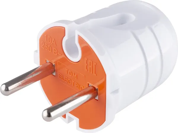 Вилка штепсельная TDM 10А 250В SQ1806-0209 - фото