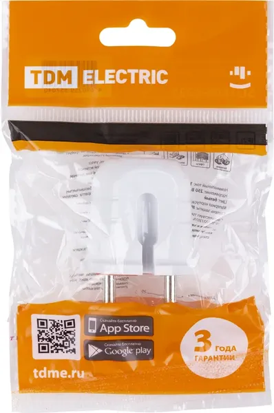 Вилка штепсельная TDM 10А 250В SQ1806-0209