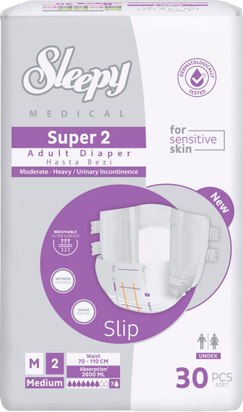Подгузники для взрослых Sleepy Adult diaper Medium Super 2-30 - фото