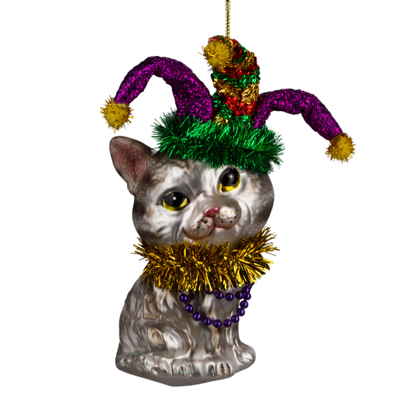 Елочная игрушка Erich Krause Decor. Кошка на карнавале / 64446 - фото