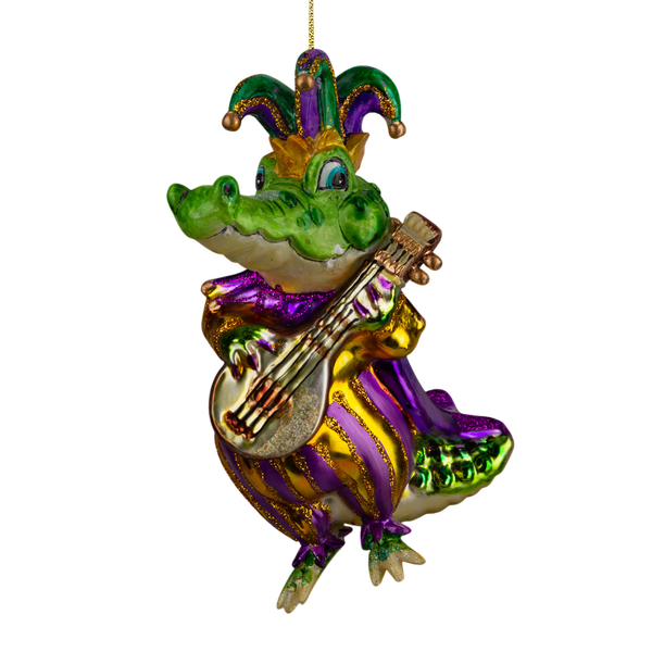 Елочная игрушка Erich Krause Decor. Кроко музыкант / 64445 - фото
