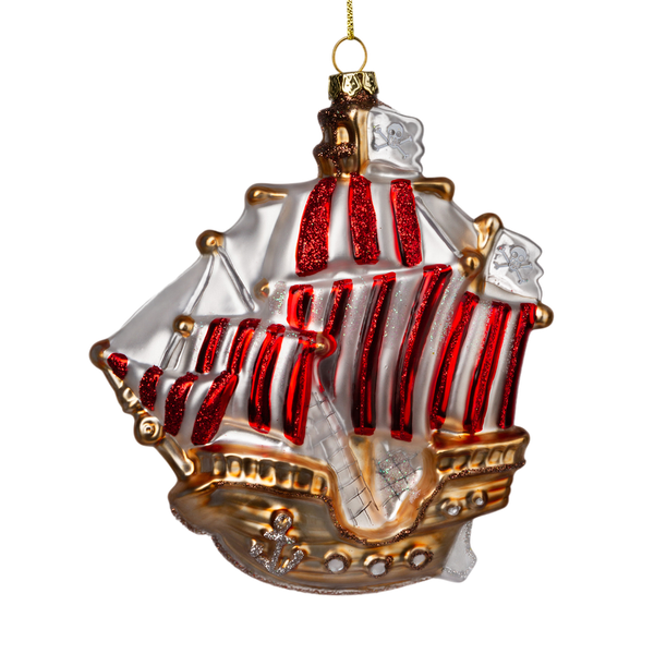 Елочная игрушка Erich Krause Decor. Пиратский корабль / 64470 - фото