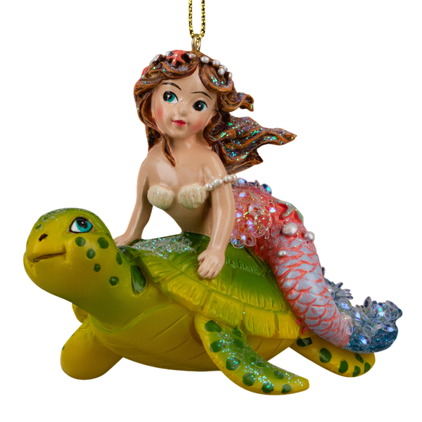 Елочная игрушка Erich Krause Decor. Русалочка и черепаха / 64472 - фото
