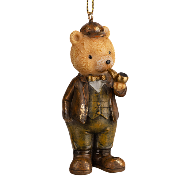 Елочная игрушка Erich Krause Decor. Медведь с трубкой / 64530 - фото