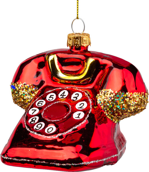 Елочная игрушка Erich Krause Decor. Дисковый телефон / 64077 - фото