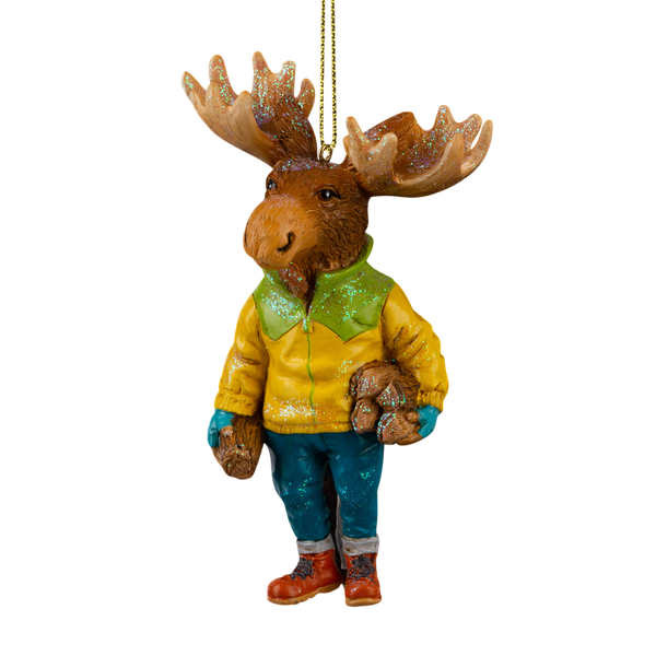 Елочная игрушка Erich Krause Decor. Лось с дровами / 64480 - фото