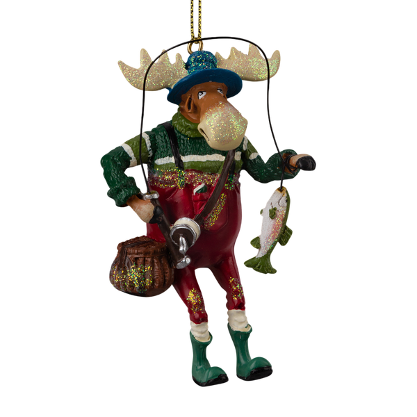 Елочная игрушка Erich Krause Decor. Лось-рыбак / 53562 - фото