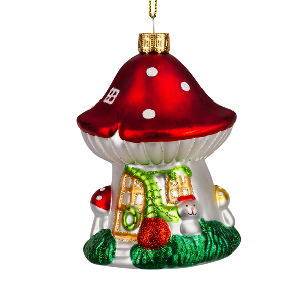 Елочная игрушка Erich Krause Decor. Грибной домик / 64436 - фото