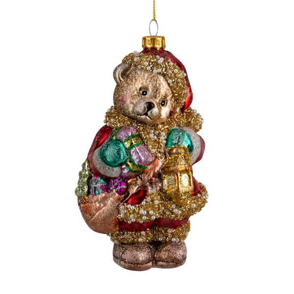 Елочная игрушка Erich Krause Decor. Мишка с подарками / 64417 - фото
