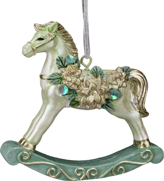 Елочная игрушка Erich Krause Decor. Лошадка-качалка / 64522 - фото