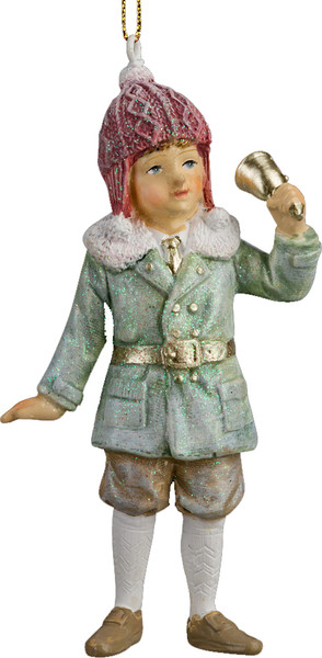 Елочная игрушка Erich Krause Decor. Мальчик с колокольчиком / 64515 - фото