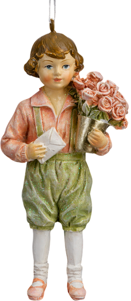 Елочная игрушка Erich Krause Decor. Мальчик с цветами / 64537 - фото