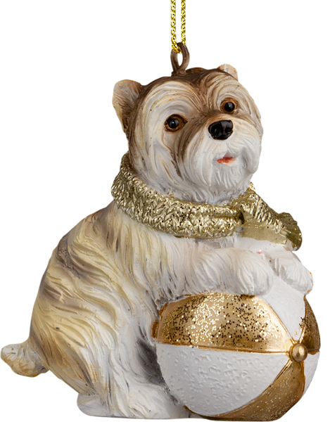 Елочная игрушка Erich Krause Decor. Песик с мячом / 64481 - фото