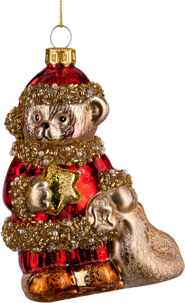 Елочная игрушка Erich Krause Decor. Мишка со звездой / 64419 - фото