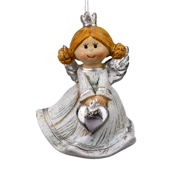 Елочная игрушка Erich Krause Decor. Ангел с сердцем / 64595 - фото