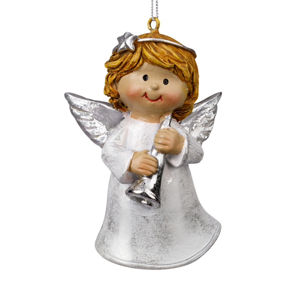 Елочная игрушка Erich Krause Decor. Ангел с трубой / 64596 - фото