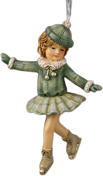 Елочная игрушка Erich Krause Decor. Девочка на катке / 62440 - фото