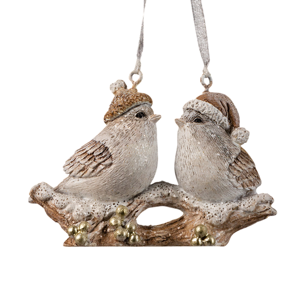 Елочная игрушка Erich Krause Decor. Птички на ветке / 62428 - фото