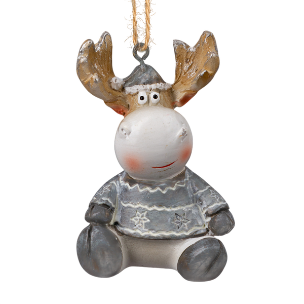 Елочная игрушка Erich Krause Decor. Лосик в свитере / 64597 - фото