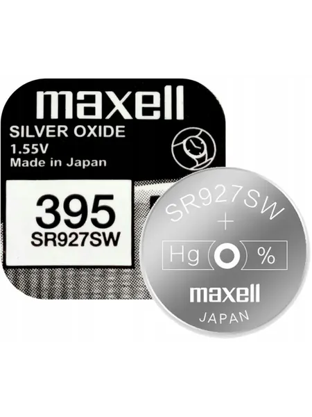 Батарейка Maxell Watch 395 SR927SW Silver 1.55V BI.1 - фото