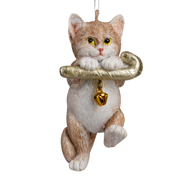Елочная игрушка Erich Krause Decor. Котик с бубенчиком / 64561 - фото