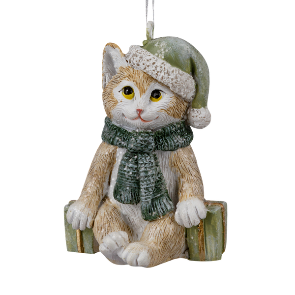 Елочная игрушка Erich Krause Decor. Котенок в шарфе / 64578 - фото