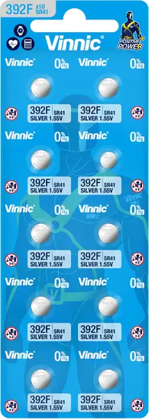Комплект батареек Vinnic Watch 392F-C10 Silver 1.55V Bl.10 - фото