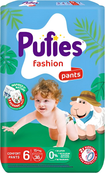 Подгузники-трусики детские Pufies Pants Fashion Extra Large 15+кг - фото