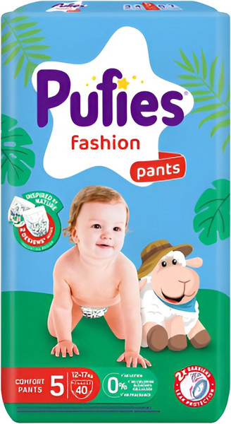 Подгузники-трусики детские Pufies Pants Fashion Junior 12-17кг - фото