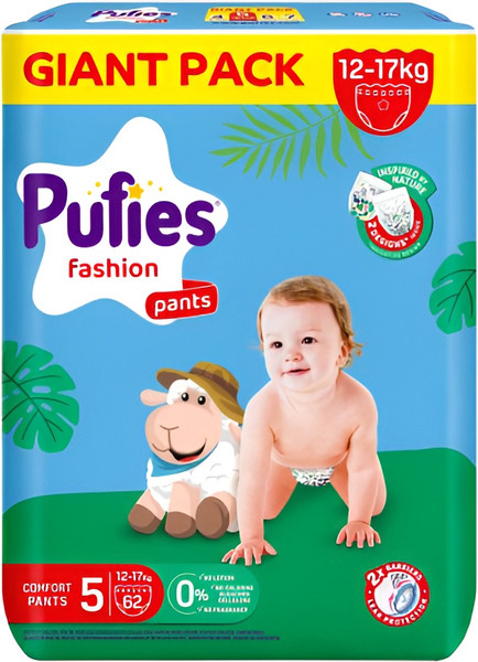 Подгузники-трусики детские Pufies Pants Fashion Junior 12-17кг - фото
