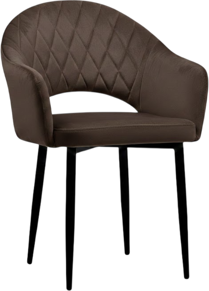 Стул Памир София F33 поворотный (темно-коричневый/черная опора) - фото