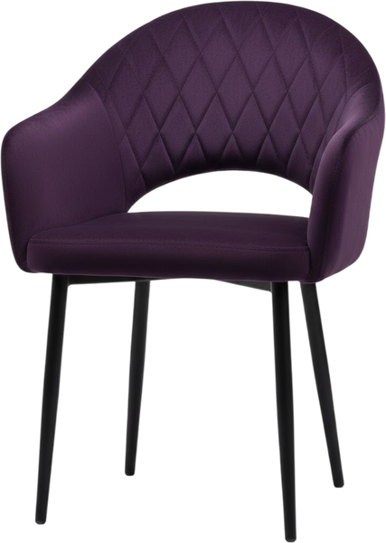Стул Памир София F68 поворотный (фиолетовый/черная опора) - фото