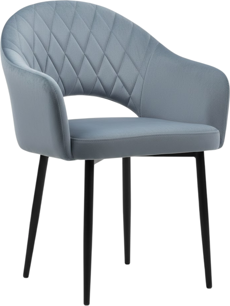 Стул Памир София F71 поворотный (серый/бирюзовый/черная опора) - фото