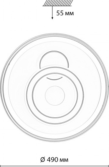 Потолочный светильник Sonex Gemini 7785/85L