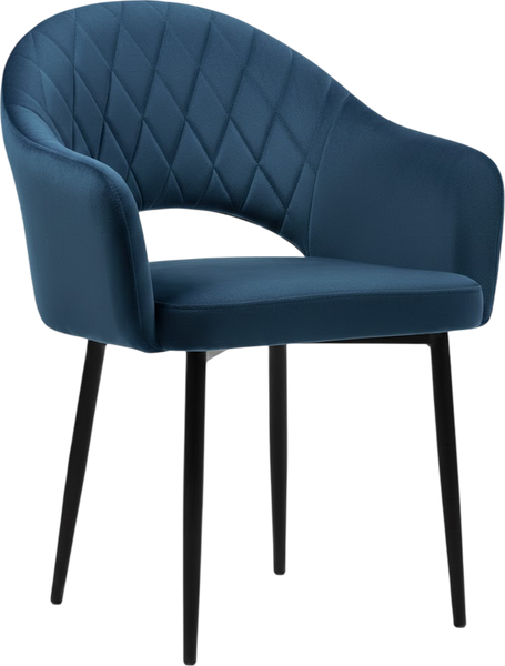 Стул Памир София F78 поворотный (темно-синий/черная опора) - фото