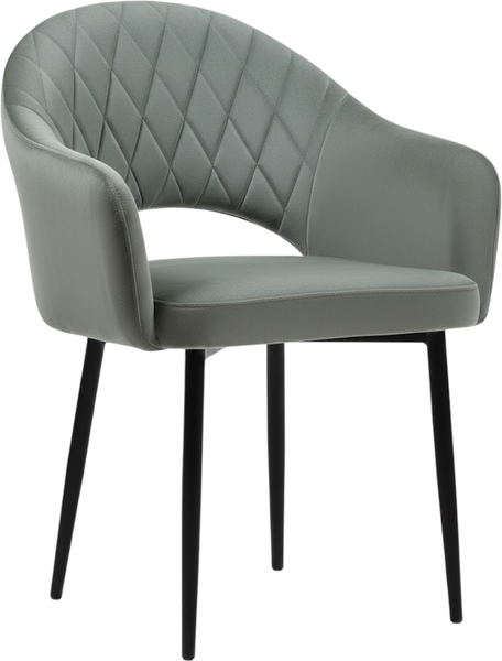 Стул Памир София F82 поворотный (серый/зеленый/черная опора) - фото