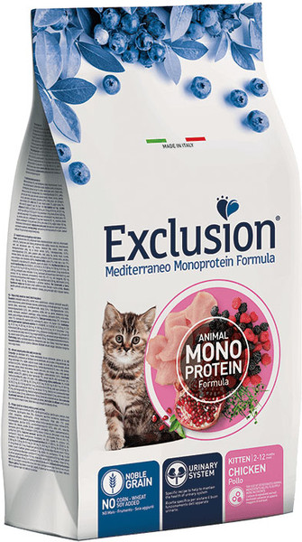 Сухой корм для кошек Exclusion Monoprotein Chicken котят с цыпленком / NGCKC03 - фото