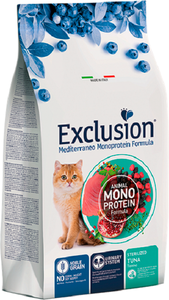 Сухой корм для кошек Exclusion Monoprotein Sterilized Tuna / NGCST03 - фото