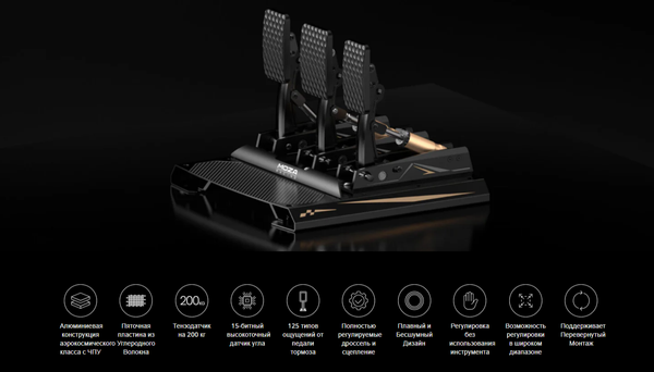 Игровые педали MOZA CRP2 Pedals (throttle+braker) RS066 / MZ42