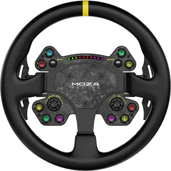 Игровой руль MOZA RS V2 Steering Wheel Leather RS25 съемное / MZ6 - фото